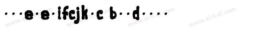 noteserifcjksc bold字体转换
